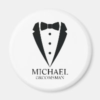 Black Wedding Tuxedo Suit Personalised Groomsmen