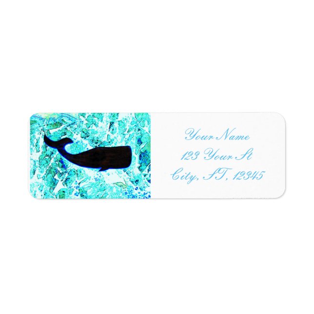 black whale swimming Thunder_Cove zazzle (Front)