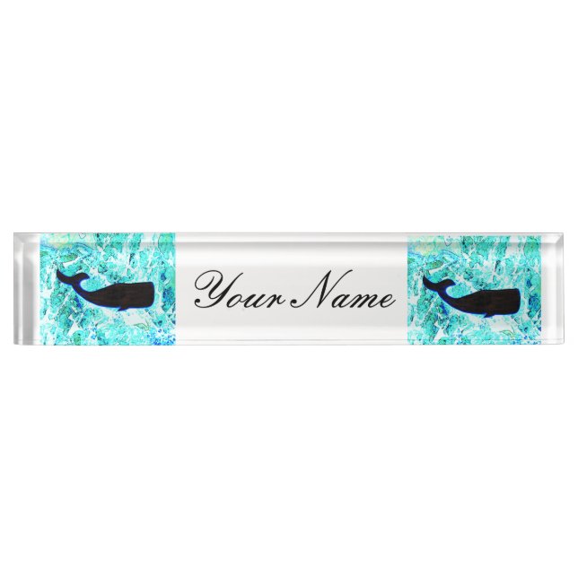 black whales nameplate (Front)