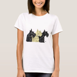 Black & Wheaten Scottish Terriers T-Shirt