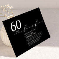 Black & White | 60 Years Loved 60th Birthday Party