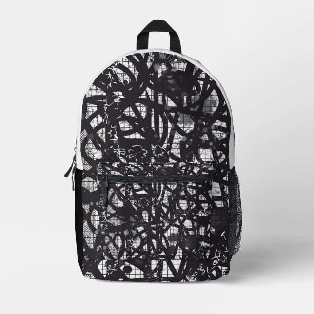 Black & White Abstract Bag (Front)
