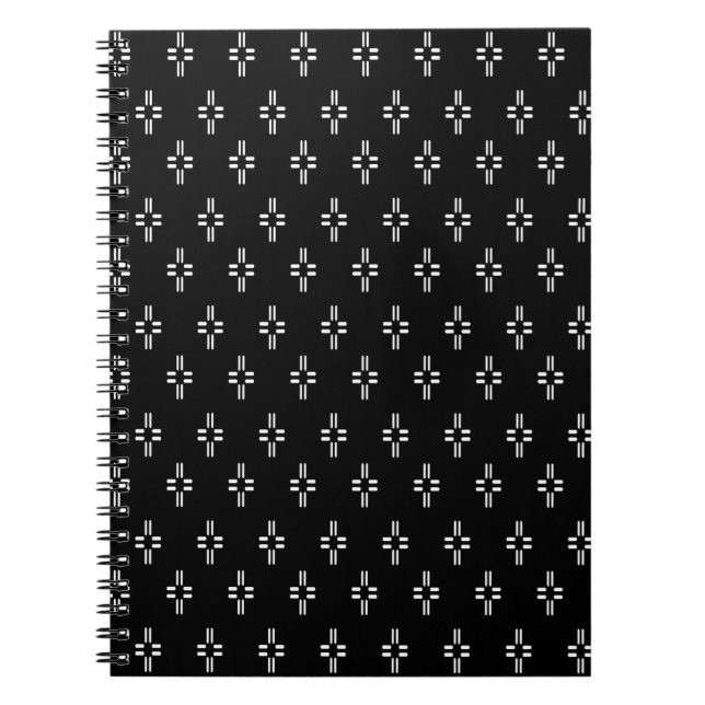 Black & White Abstract Notebook (Front)