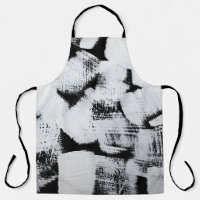 Black white, abstract painted canvas.