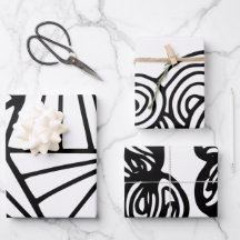 Black & White Abstract Pattern