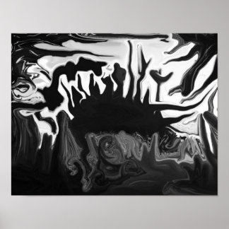 Black & White abstract poster