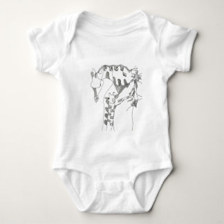 Black & white abstract stick  tapestries wood wall baby bodysuit
