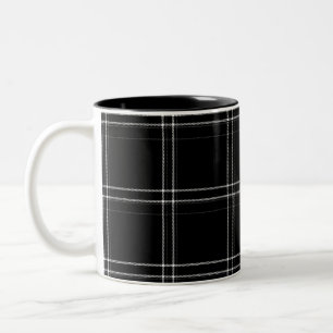 Black & White Abstract    Two-Tone Coffee Mug