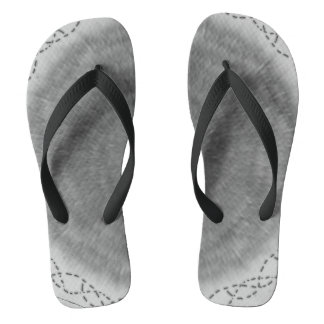 Black & White Abstract Vortex Jandals