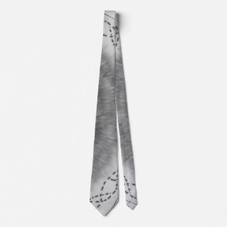 Black & White Abstract Vortex Tie