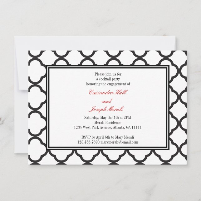Black & White Affair Invitation (Front)