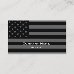 Black & White American Business Card