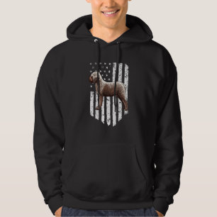 Black White American Flag Lagotti Romagnoli 4th Of Hoodie
