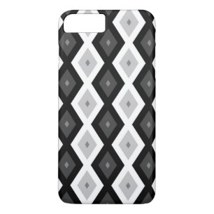 Black, white and grey diamond pattern Case-Mate iPhone case