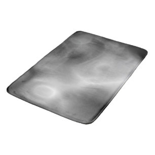Black, white and Grey Marbled Abstract   Bath Mat