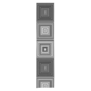 Black, White and Grey Squares Table Runner