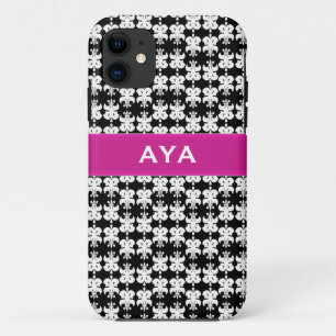 Black white and pink Case-Mate iPhone case