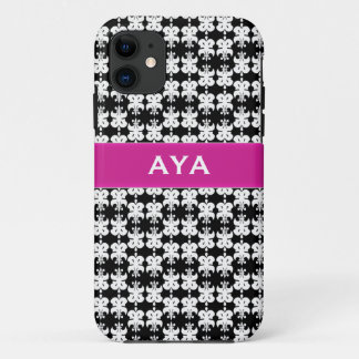 Black white and pink Case-Mate iPhone case