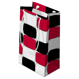Black, White and Red Fish Eye gift bag