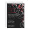 Black, White and Red Wedding Invitation