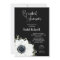 Black White Anemones Floral Bridal Shower Invites