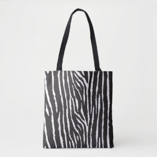 Black/White Animal Print Tote Bag
