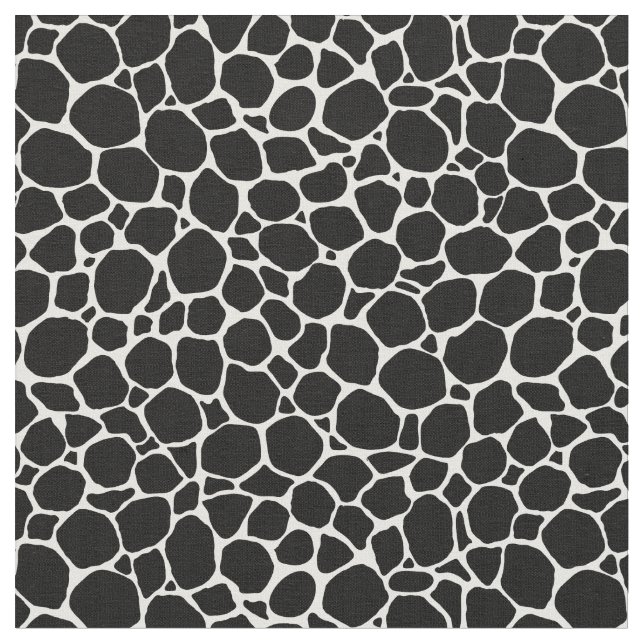 Black White Animal Skin Fabric (Close Up)