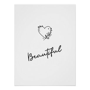 Black & White Art   Motivational Poster Decor