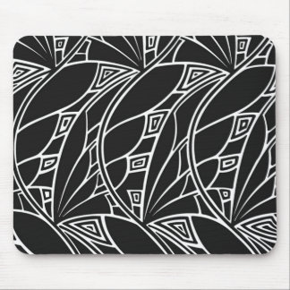 Black & White Art Nouveau Mousepad