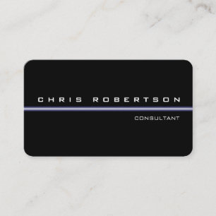Black White Attractive Charming Business Card