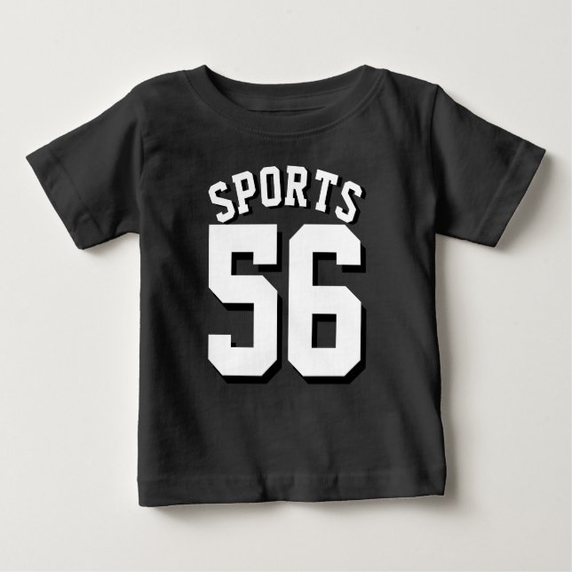Black & White Baby | Sports Jersey Design T-Shirt (Front)