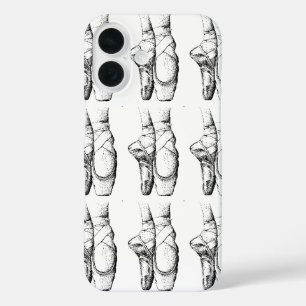 Black & White Ballet Slipper iPhone 16 Case