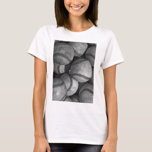 Black & White Baseball T-Shirt (Front)