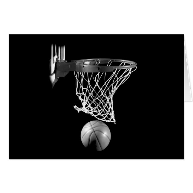 Black & White Basketball (Front Horizontal)