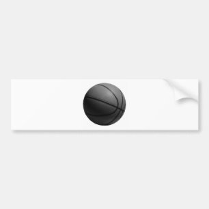 Black & White Basketball Bumper Sticker