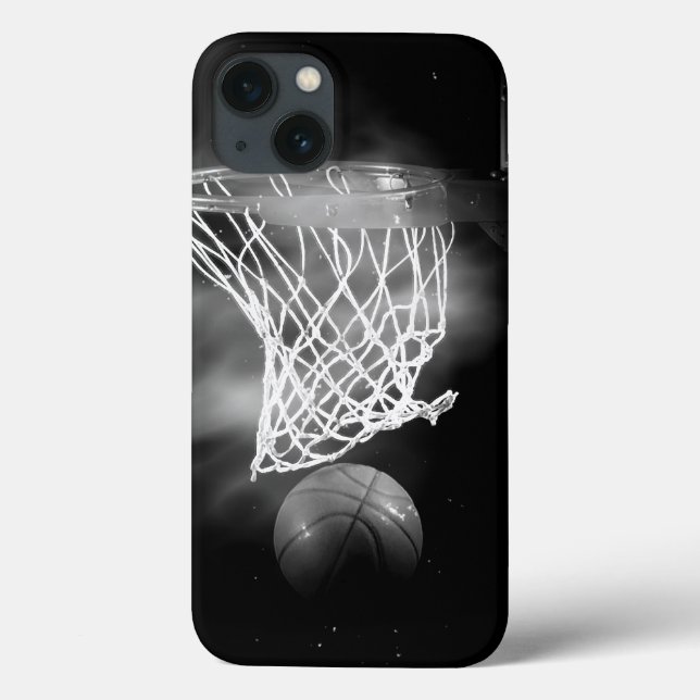 Black & White Basketball Case-Mate iPhone Case (Back)