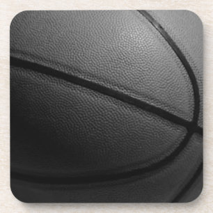Black & White Basketball Coaster