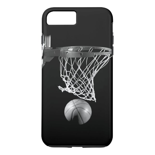 Black & White Basketball iPhone 7 Plus Case (Back)