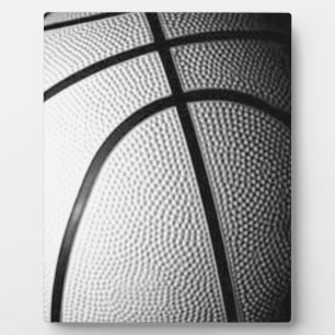 Black & White Basketball Plaque
