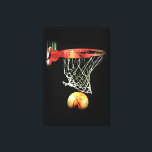 Black White Basketball Wrapped Canvas<br><div class="desc">Basketball Ball in Action</div>