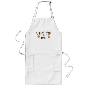 Black & White Beer Festival Oktoberfest Template Long Apron