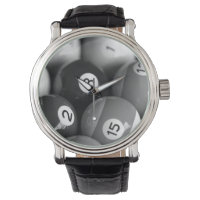 Black & White Billiards Watch