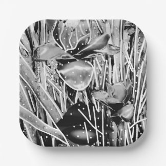 Black&White Birthday Unforgettable Paper Plate #1