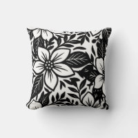 Black & White Bold Modern Floral Bloom