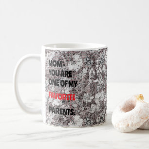 Black & White Botanical Gift for Mum Coffee Mug
