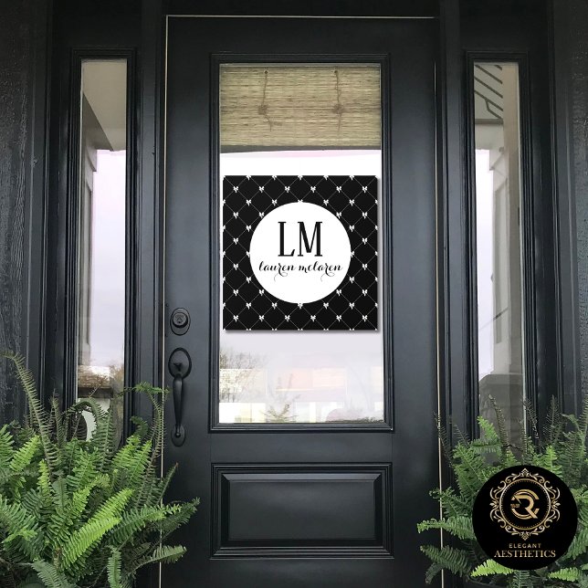 Black & White Bow Monogram (Creator Uploaded)