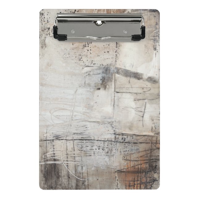Black White & Bronze Mini Clipboard (Front)
