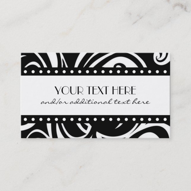 Black & White Business Card (Front)