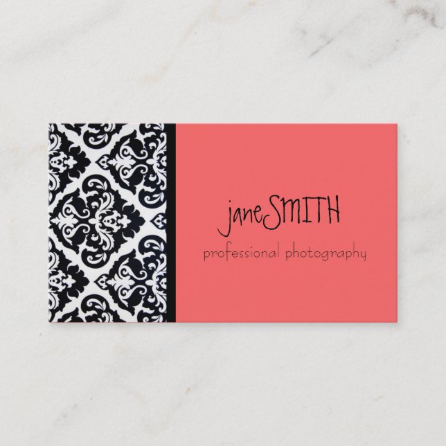 Black & White Business Card (Front)