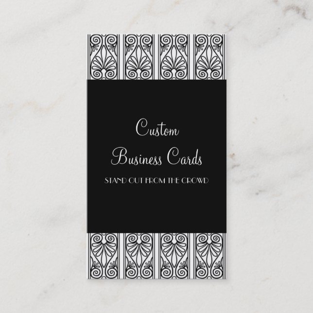 Black & White Business Card (Front)